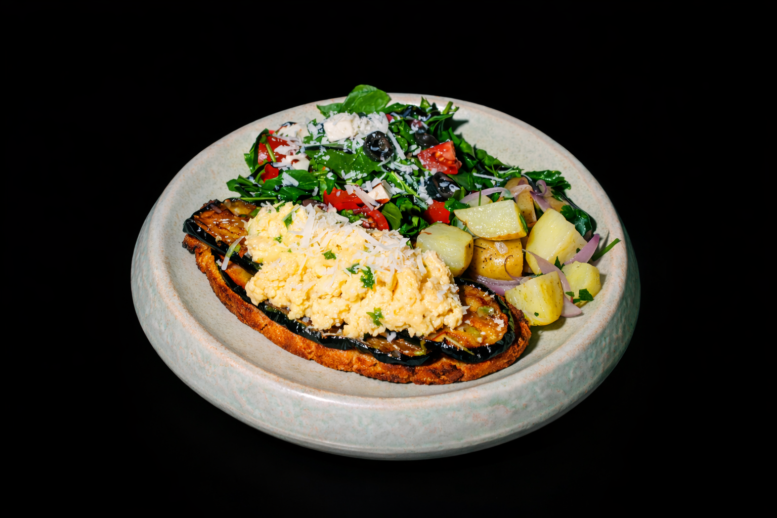 Melanzane Egg Flatbread